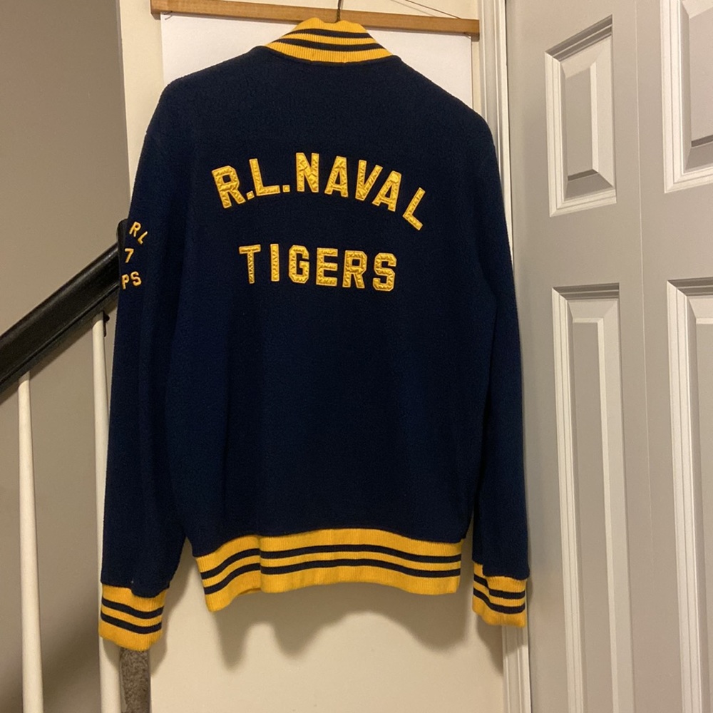 Men’s Large Ralph Lauren Polo Fleece  Varsity Jacket.